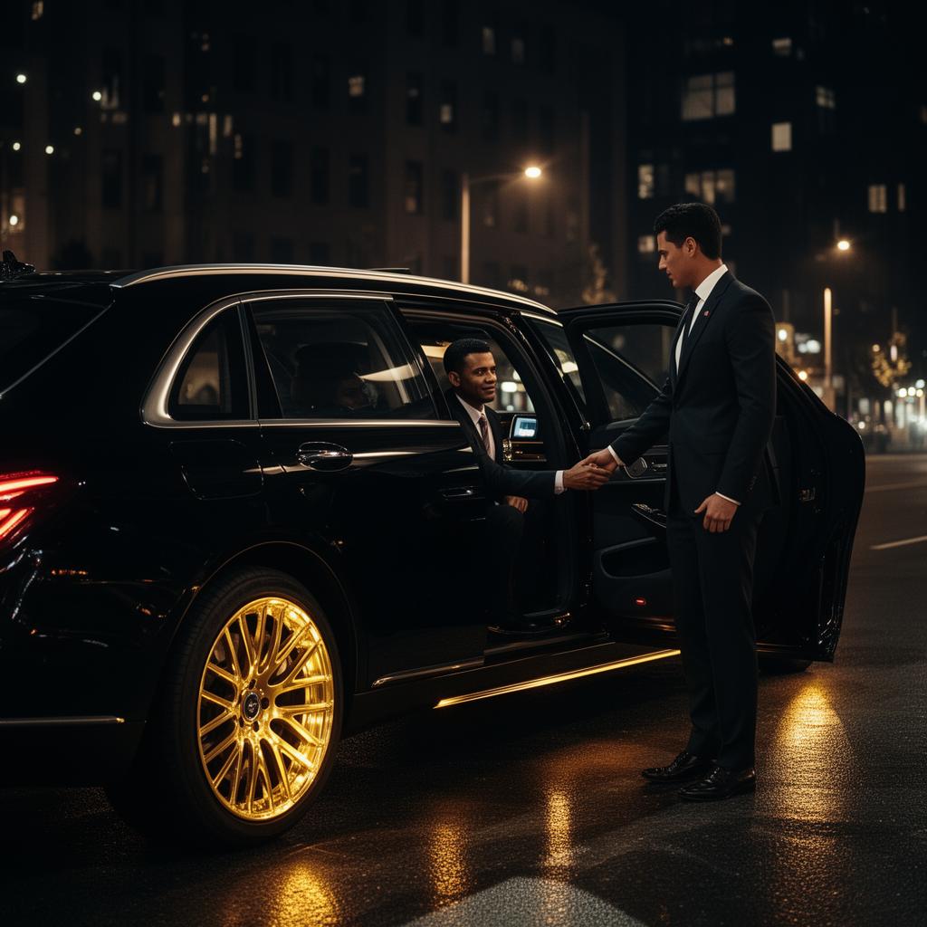 SOL Executive Transport chauffeur opening door